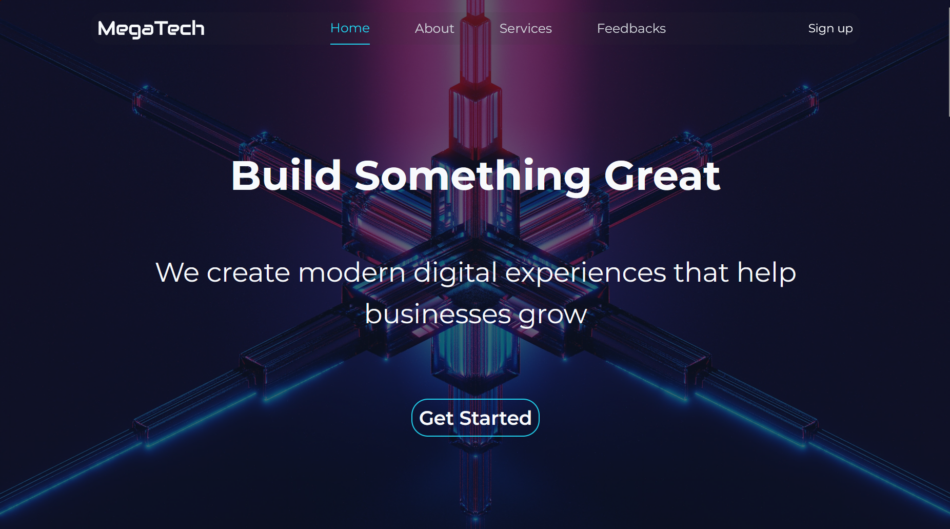 MegaTech project screenshot